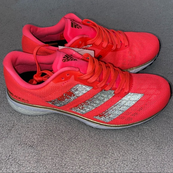 Adidas adios 5 Hot Coral Pink Reflective Sneakers - Picture 12 of 16